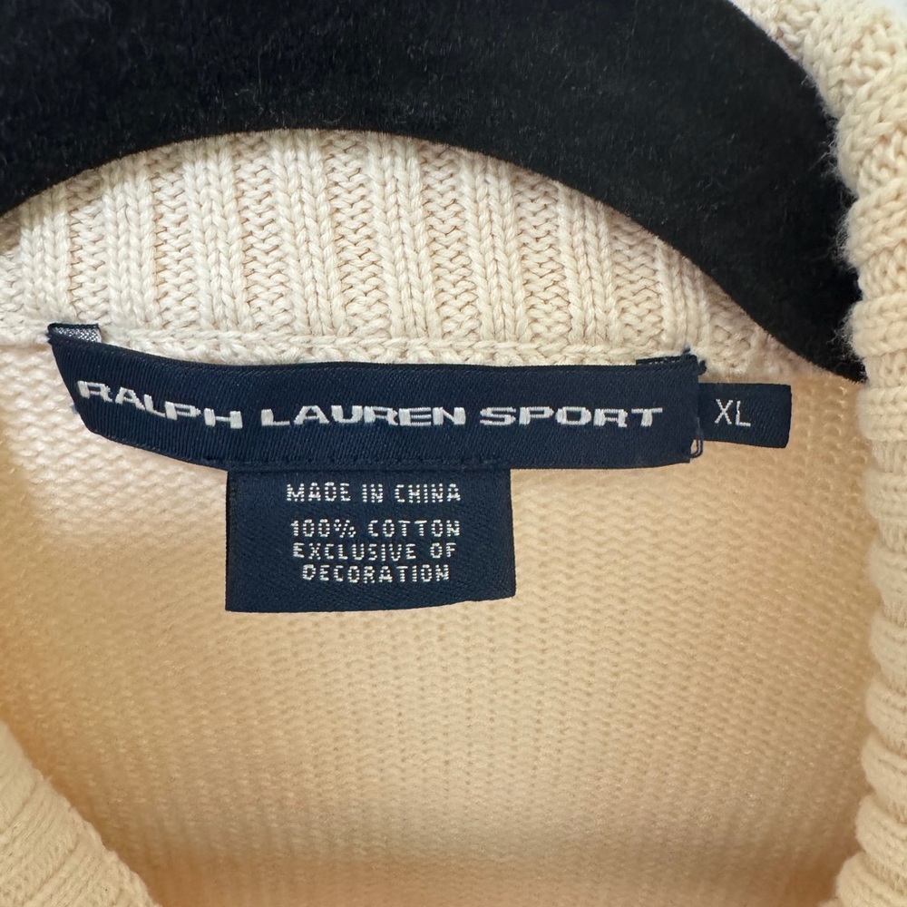 🤍 Ralph Lauren Sport Cream Cable-Knit Zip-Up Sweater 🤍 - Picture 4 of 10